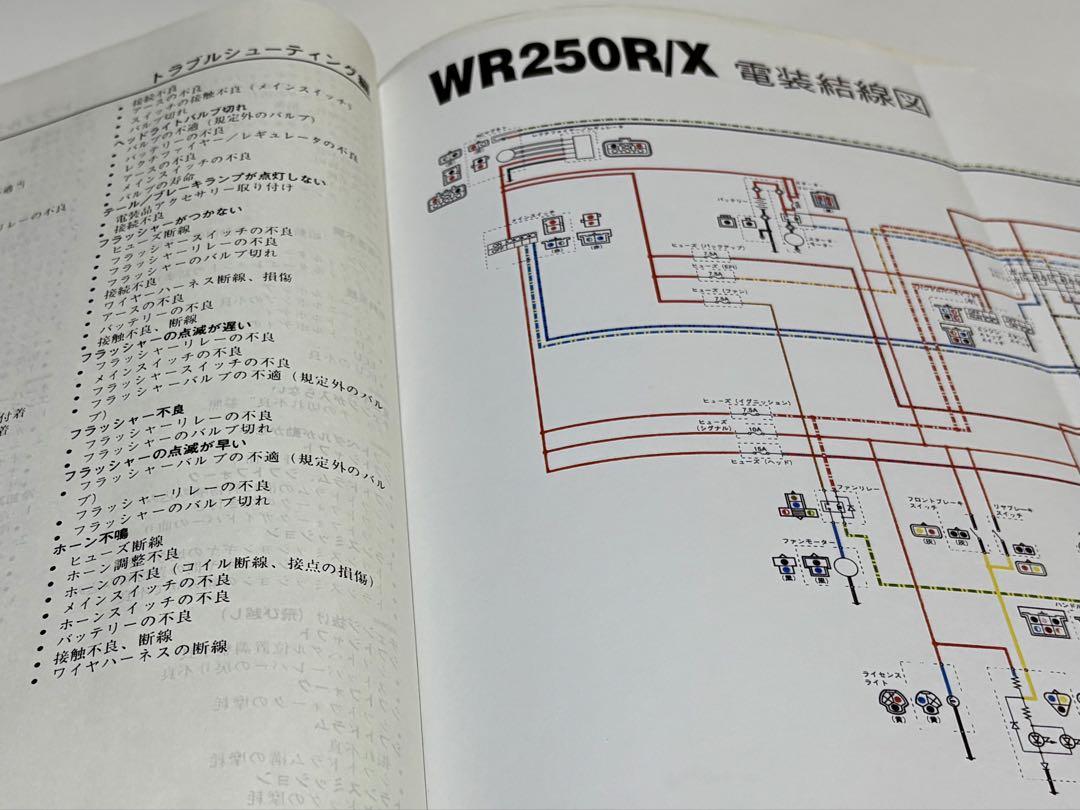 YAMAHA WR250R/X サービスマニュアル 中古