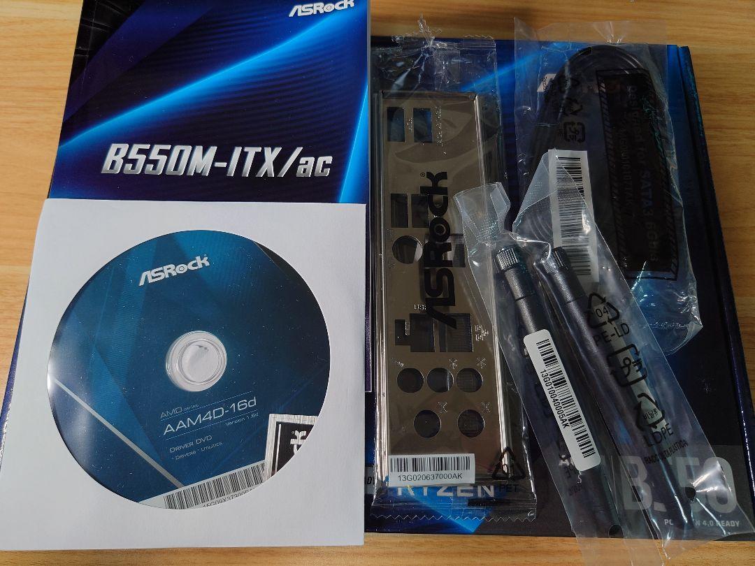 ASRock B550M-ITX/ac マザーボード グラフィックボード・グラボ