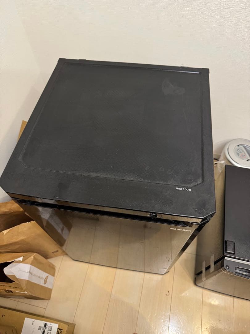 中古】アイリスオーヤマ 冷凍庫 85L ブラック※直接引取は3000円割引