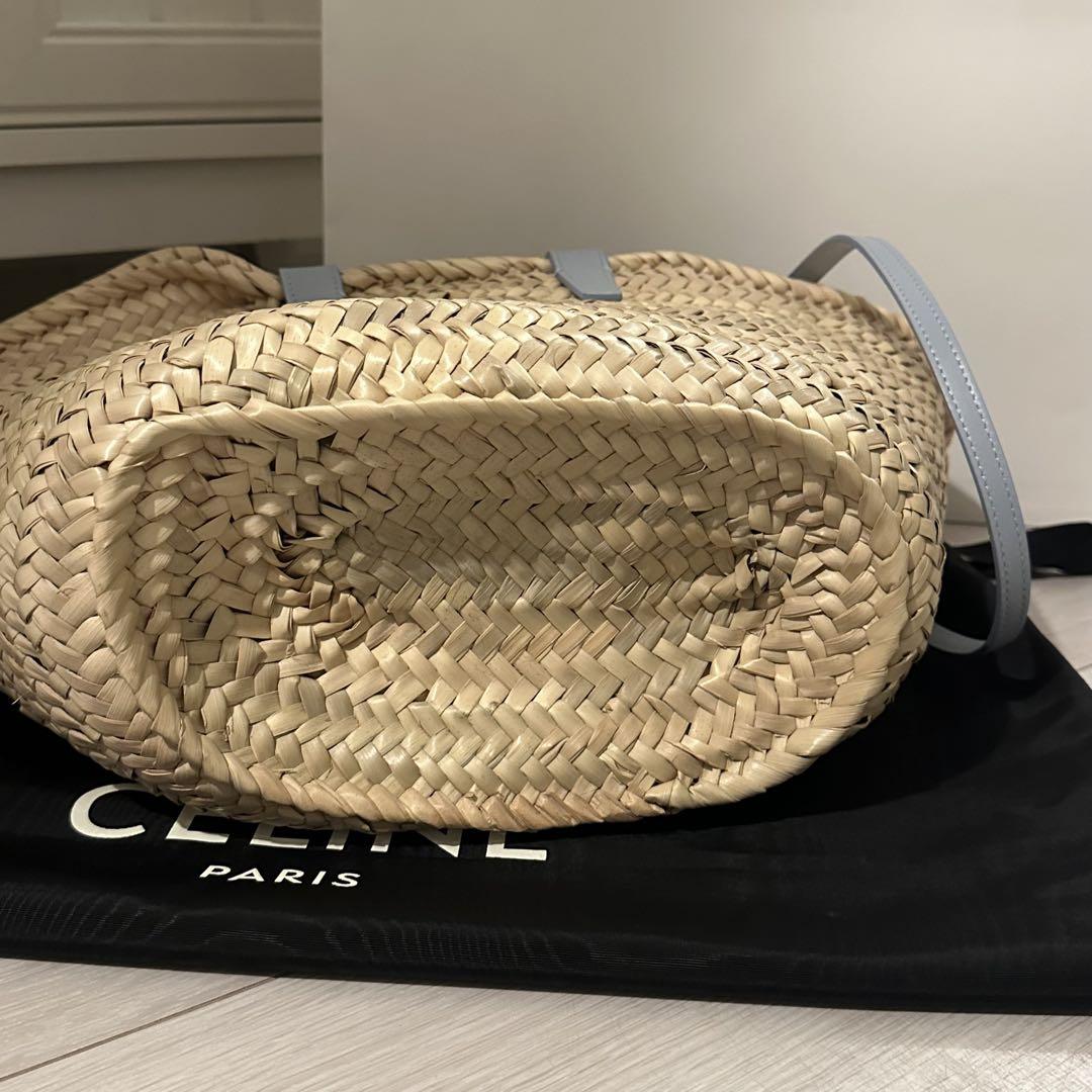 CELINE クラシックパニエ　水色