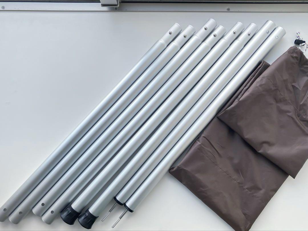 スノーピーク　ウイングポール240cm / アルミポール170cm セット