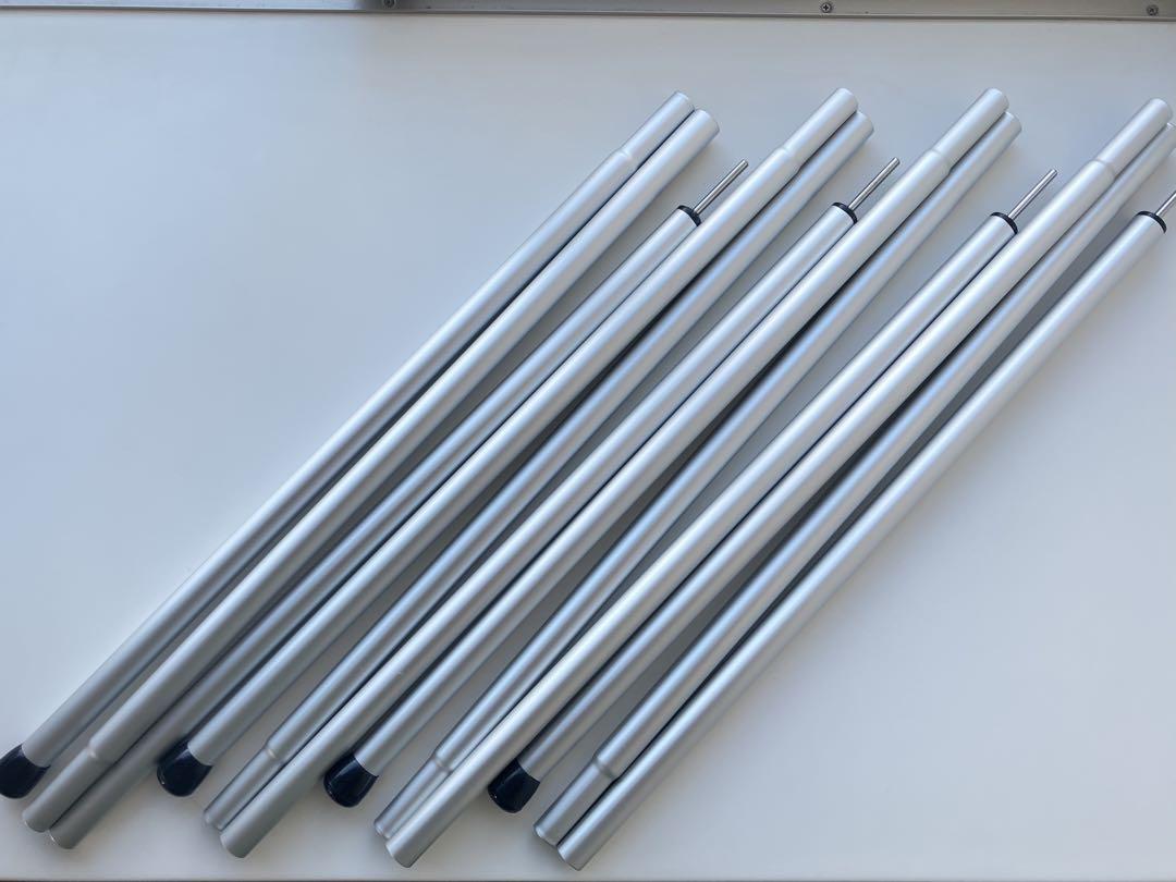 スノーピーク ウイングポール240cm / アルミポール170cm セット