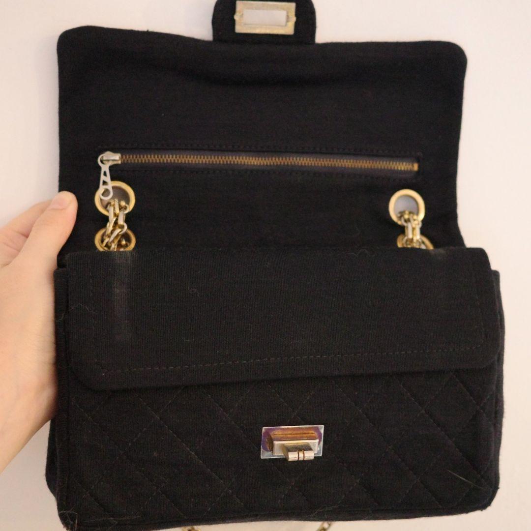 50s 60s ヴィンテージ CHANEL 2.55 Wフラップ チェーンバッグ 画像8
