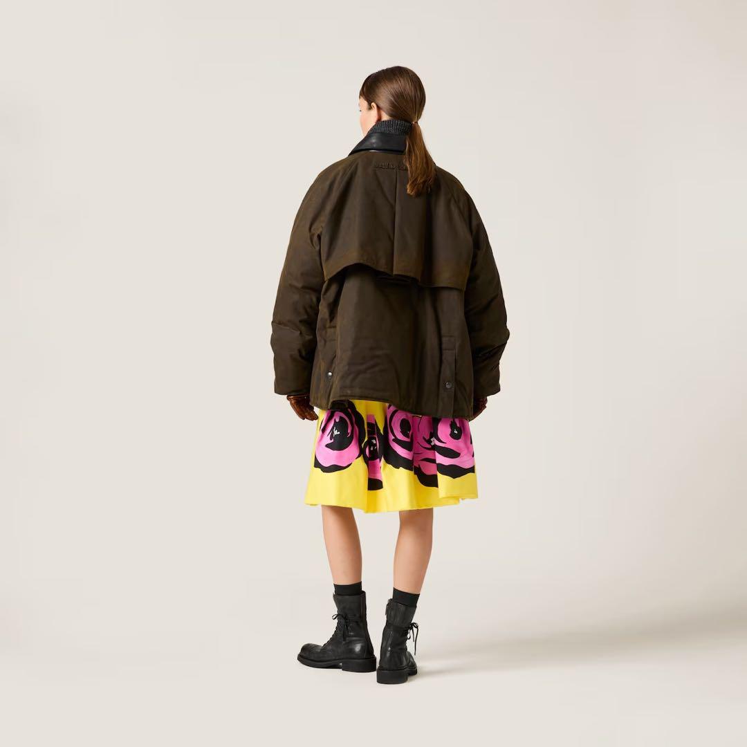 miumiu ワックスジャケット　ブルゾン