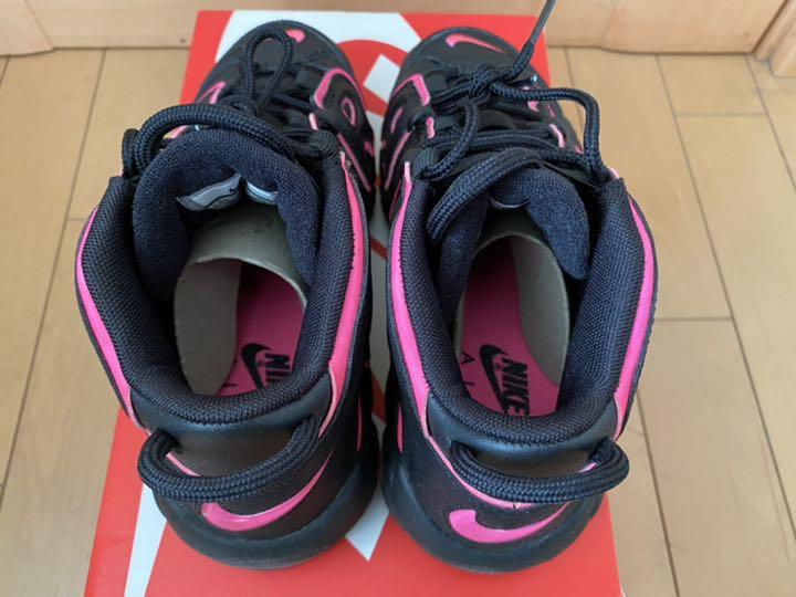 人気新作登場 美品 ブラック ピンク ブラスト GS xfDHP-m83478939244 NIKE ナイキ エアモア アップテンポ 新作得価