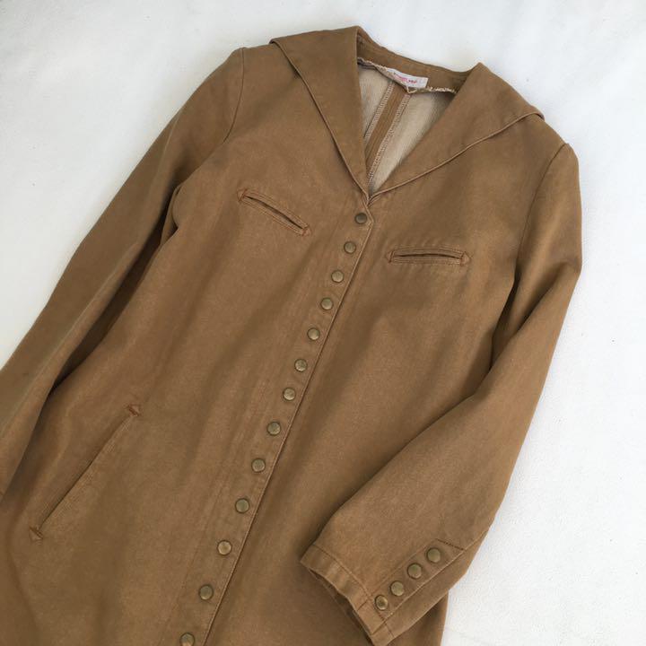 ワンダフルワールド デニム マキシ丈 ロングコート WwdIM-m83479358302 カネコイサオ 洗える カラー 高評価在庫