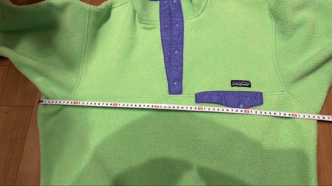 希少Patagonia 蛍光グリーン スナップT XL パタゴニア　ダスパーカー