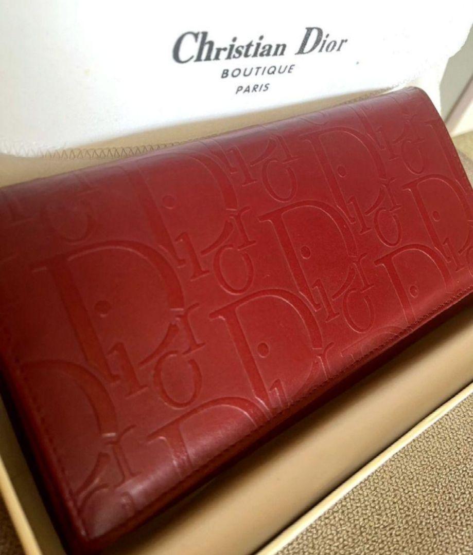 価格は安く 極美品※希少【Christian Dior】トロッター柄本革 ヴィンテージ長 小物