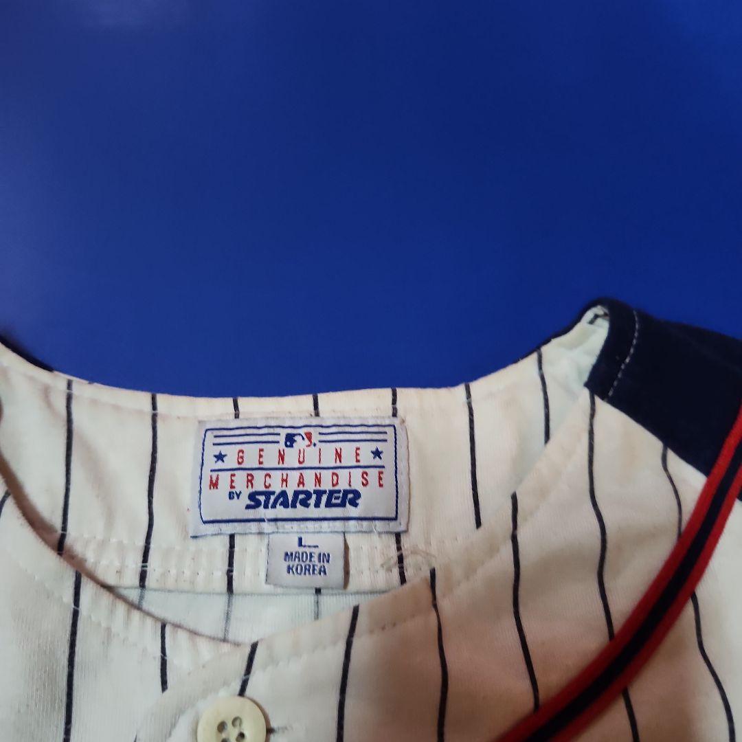 90sSTARTER インディアンスベースボールシャツ サイズL 90sSTARTER インディアンスベースボールシャツ サイズL
