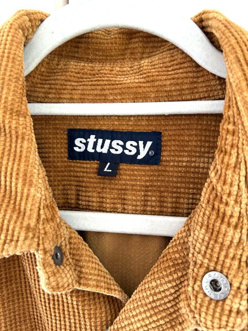 Stussy ステューシーコーデュロイ長袖シャツmade in USA♡Lサイズ