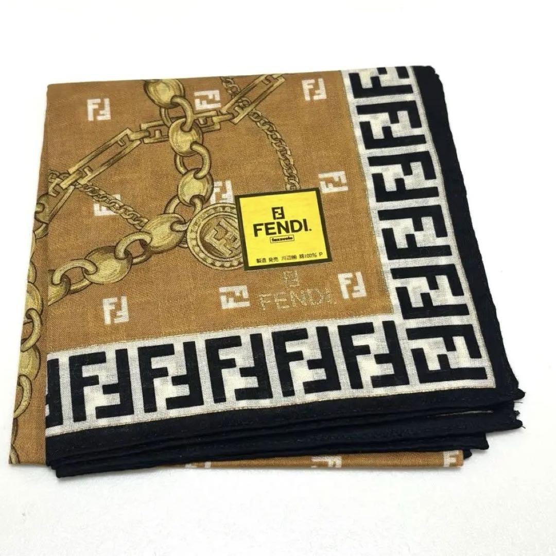 FENDI 大判 ハンカチ タイムセール FENDIフェンディ ハンカチ 大判ハンカチ ポケットチーフ