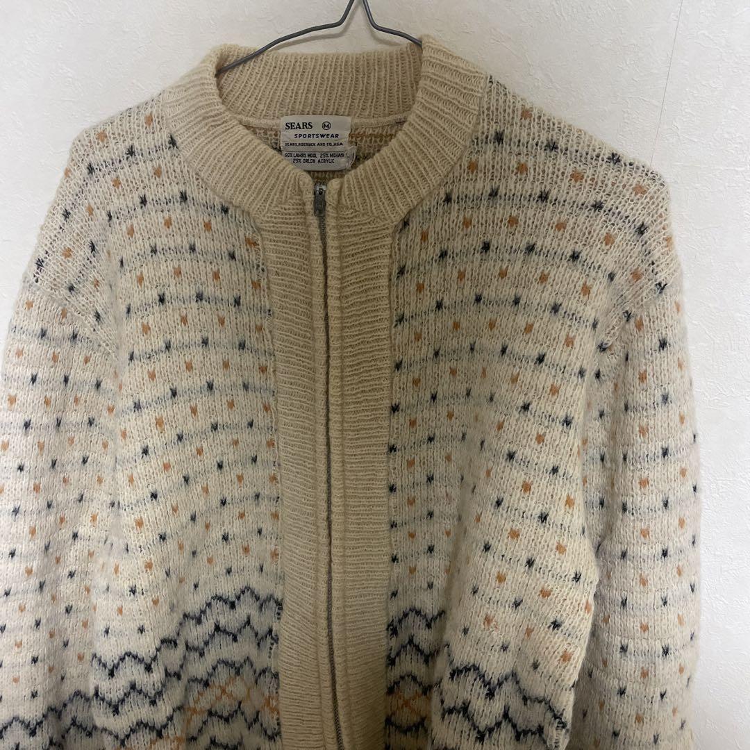 60sカーディガン　モヘア