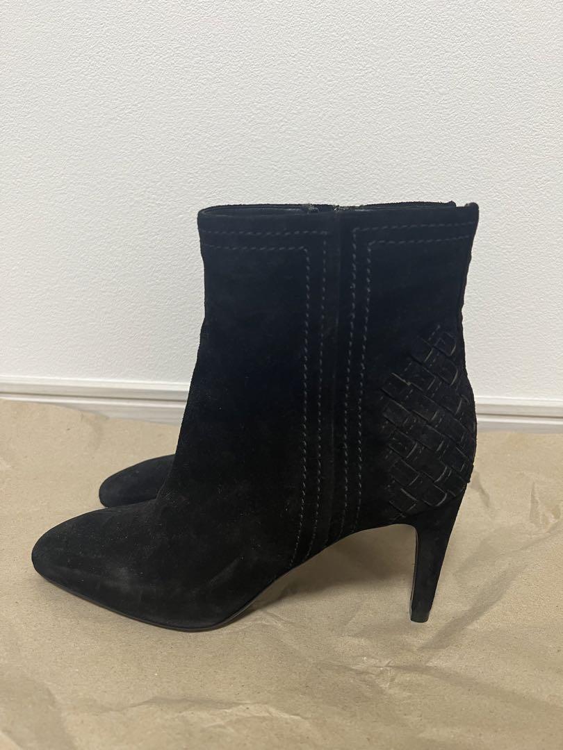 即納超歓迎 美品 VENETAショートブーツ スエード 6qa50-m83485919208 BOTTEGA 在庫あ低価