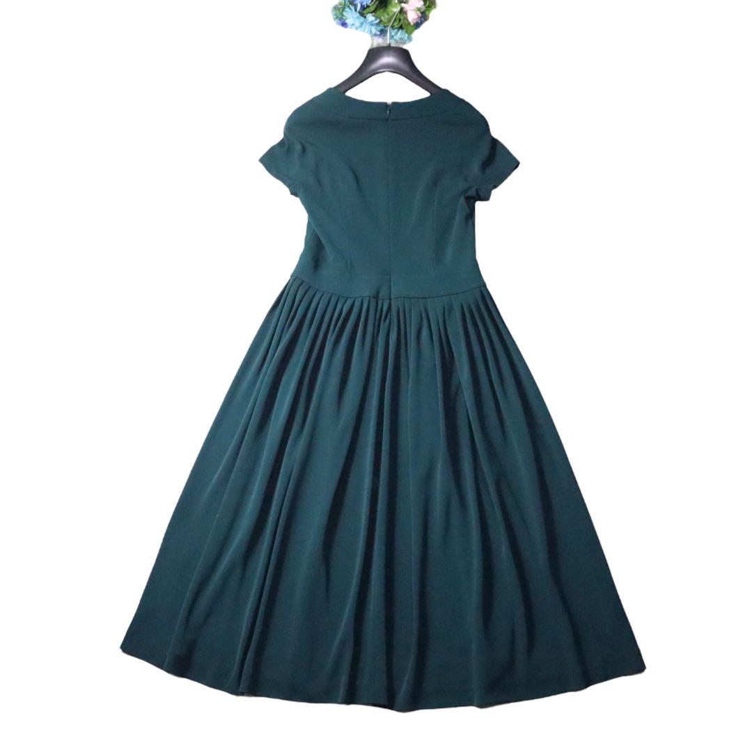 新品同様❗️SYBILLA トリアセジョーゼット美しいグリーン