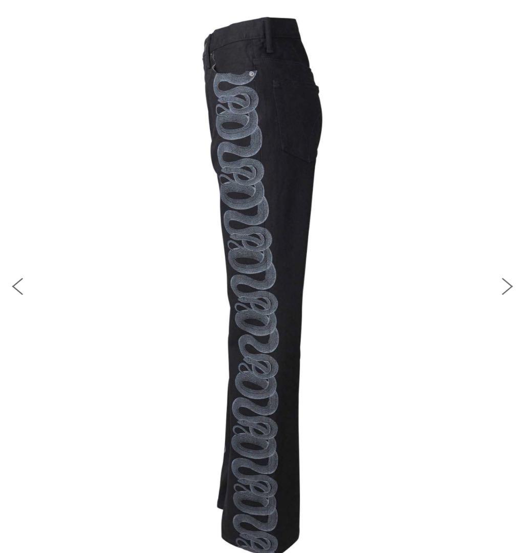 HYSTERIC GLAMOUR SNAKE LOOP デニム フレア パンツ