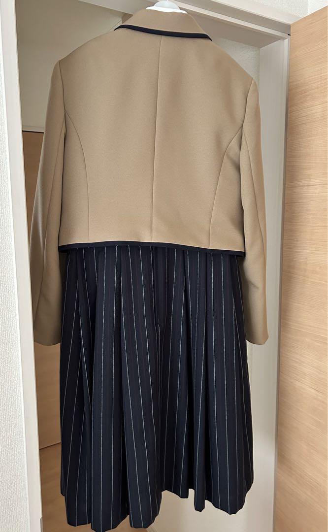 ELLE 165cm 卒服5点セット ベージュ プレッピーセットアップ