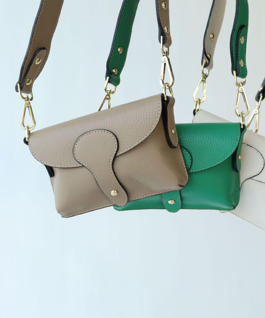 【新品】【Marant】ミニショルダーBAG ブラック　牛革 床革