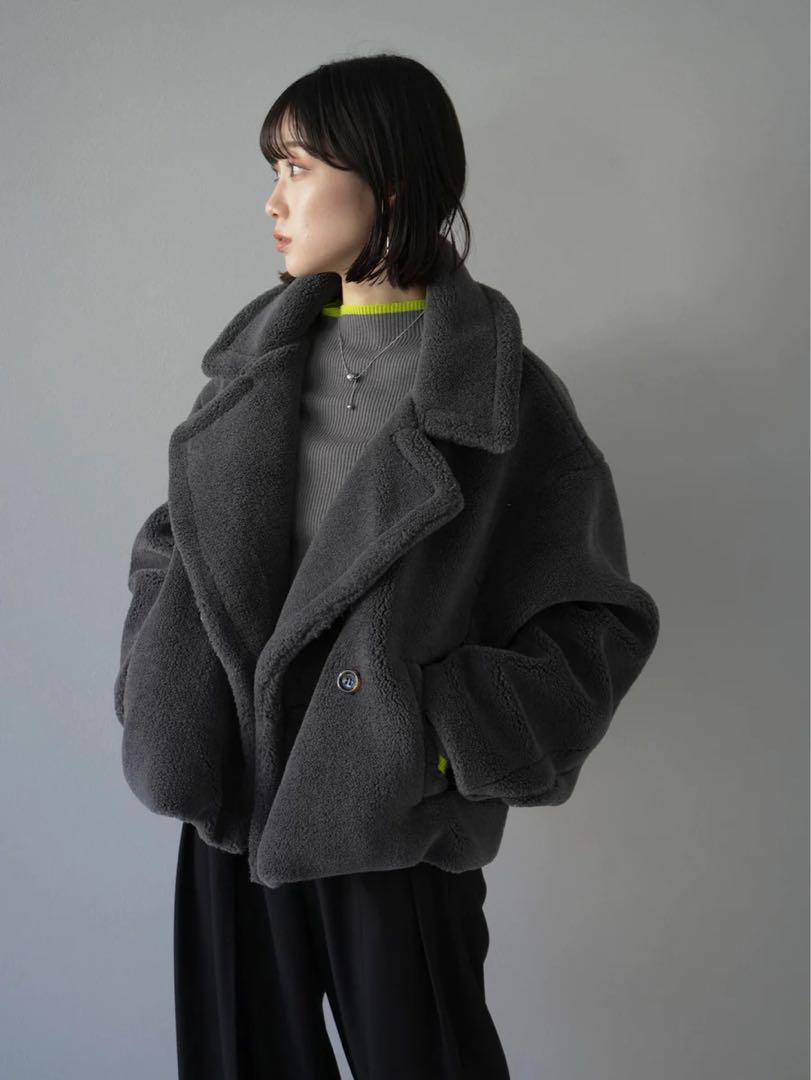 ボアショートコート テディベアショートコート 冬アウター  ボア Lumier