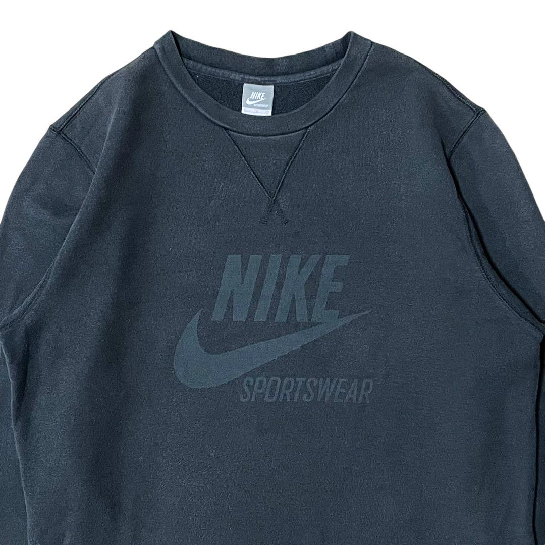 NIKE 00s 前V フェードブラック スウェット