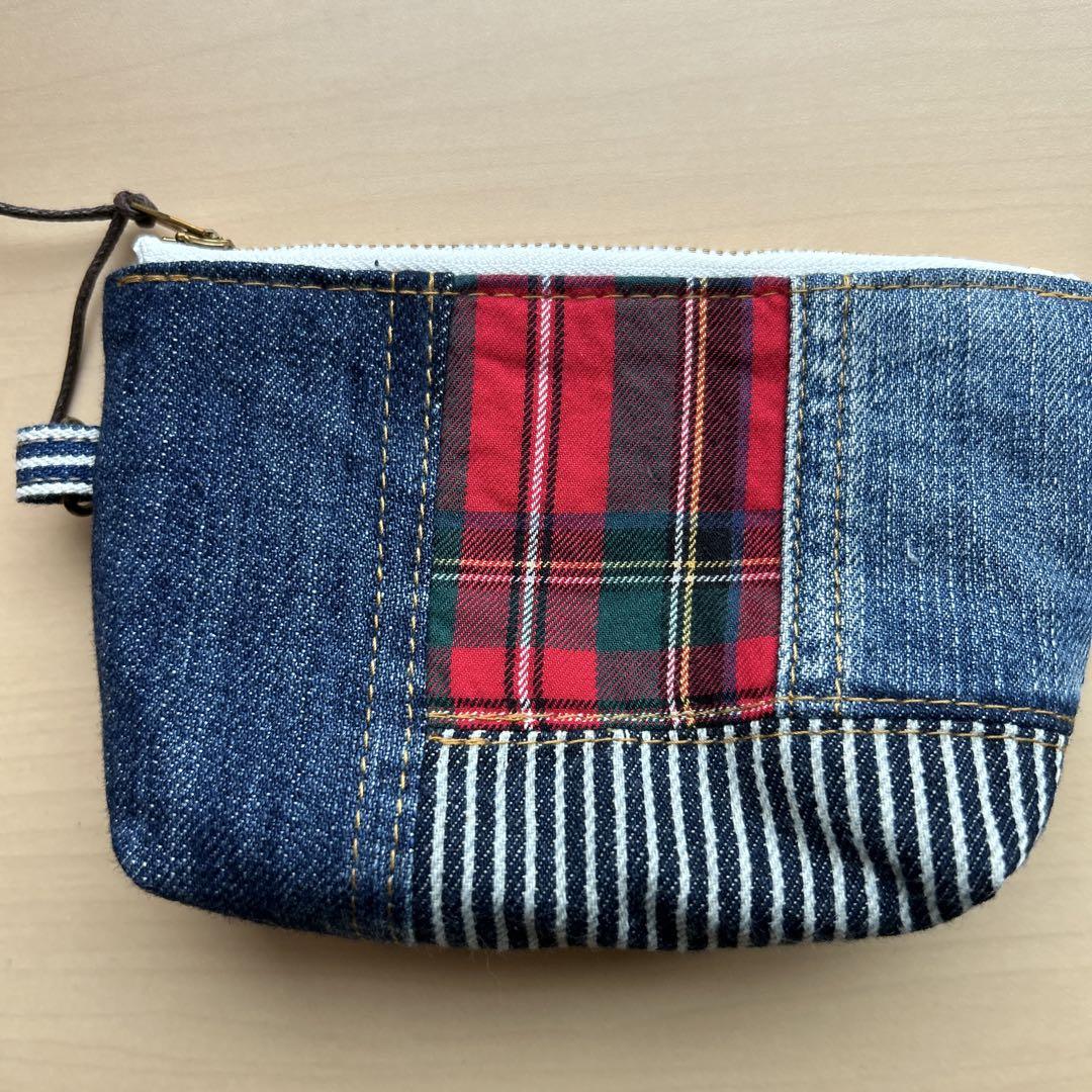 デニムリメイクお財布ショルダーハンドメイド