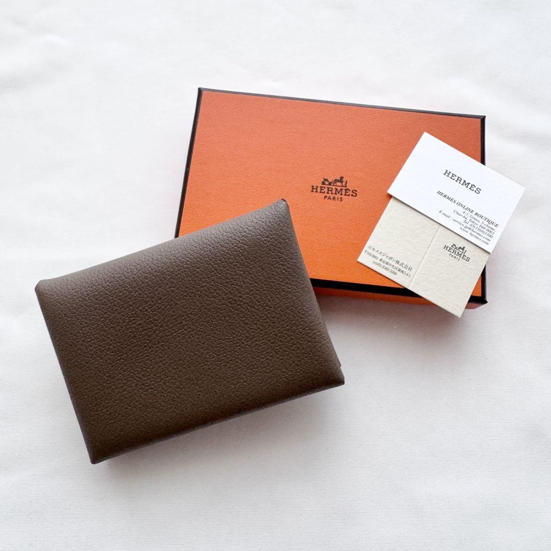 HERMES カルヴィデュオ エトゥープ エバーカラー W刻印 - メルカリ