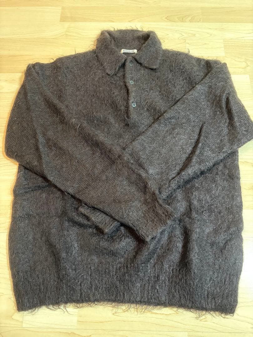 AURALEE ダークブラウン ニット セーター サイズ4M・AURALEE
