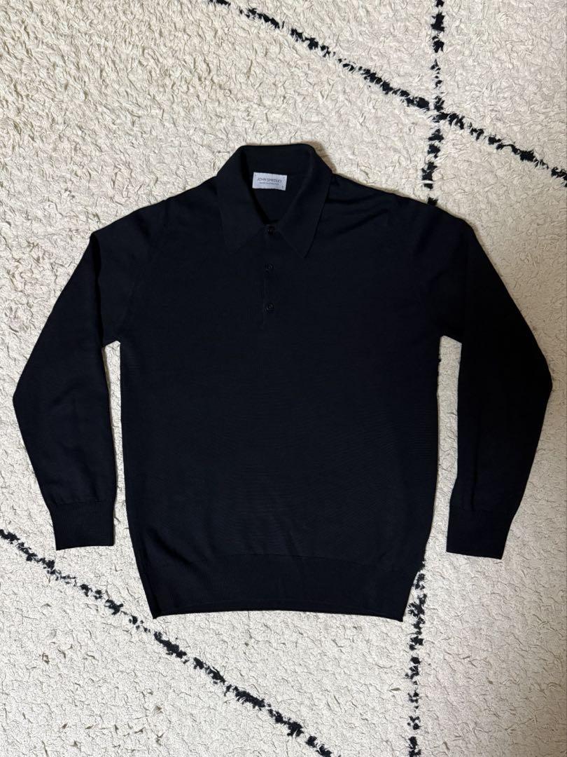JOHN SMEDLEY　Long Sleeve Polo Shirt