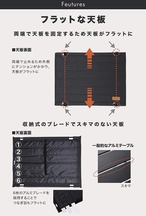 キャンプ テーブル ロールテーブル アウトドア 折りたたみ 軽量 アルミ製