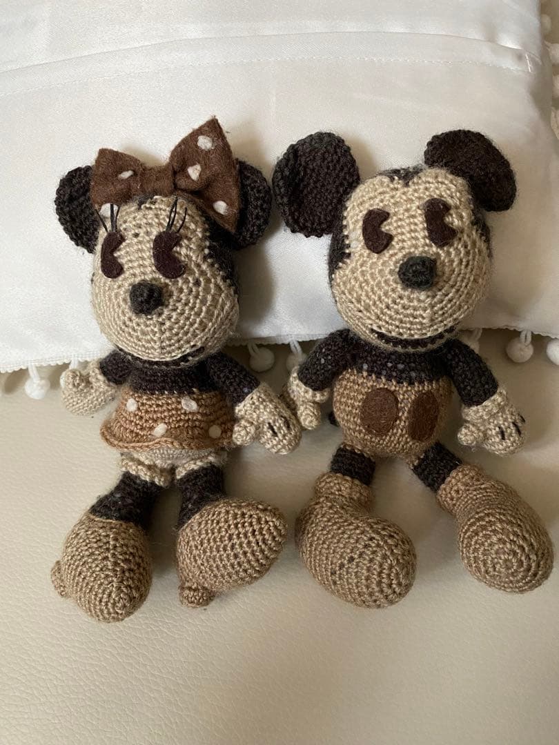 ミッキーu0026ミニーの編みぐるみ