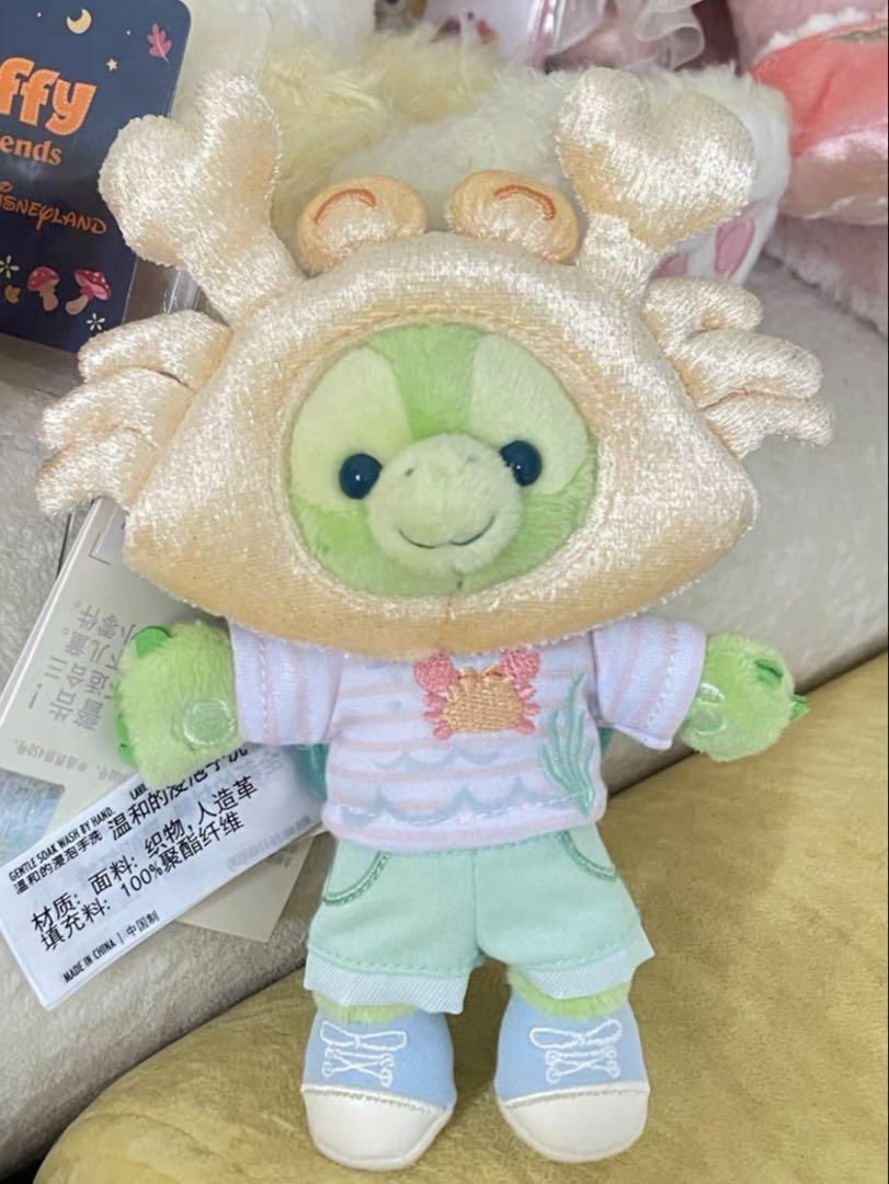 お顔厳選　上海ディズニー　サマー　カニ　オルメルぬいぐるみぬいぐるみSS2303 お顔厳選 上海ディズニー サマー カニ オルメルぬいぐるみキー