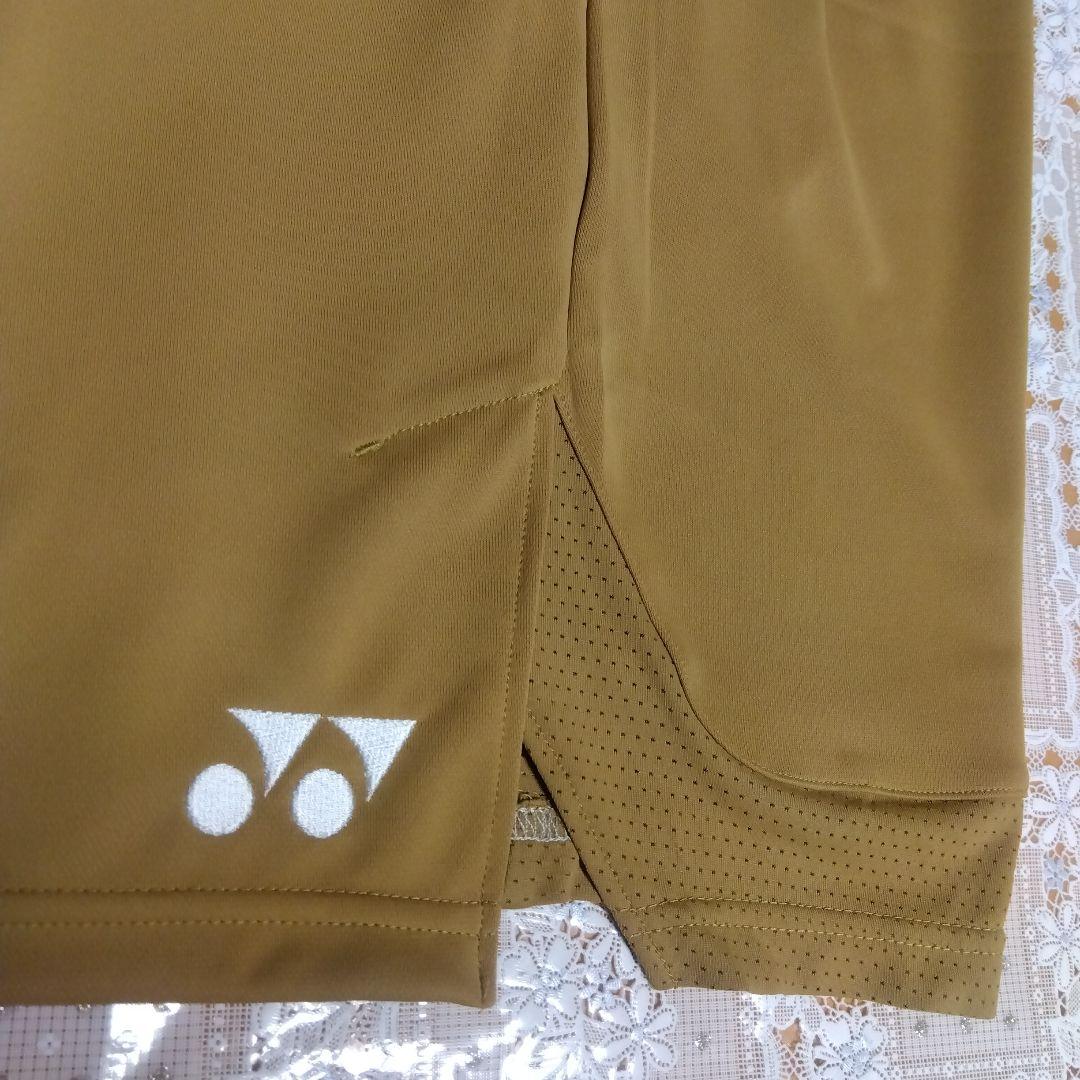 新品✨ ⑧ YONEX ハーフパンツ／ ユニ XО／ゴールド／日本代表