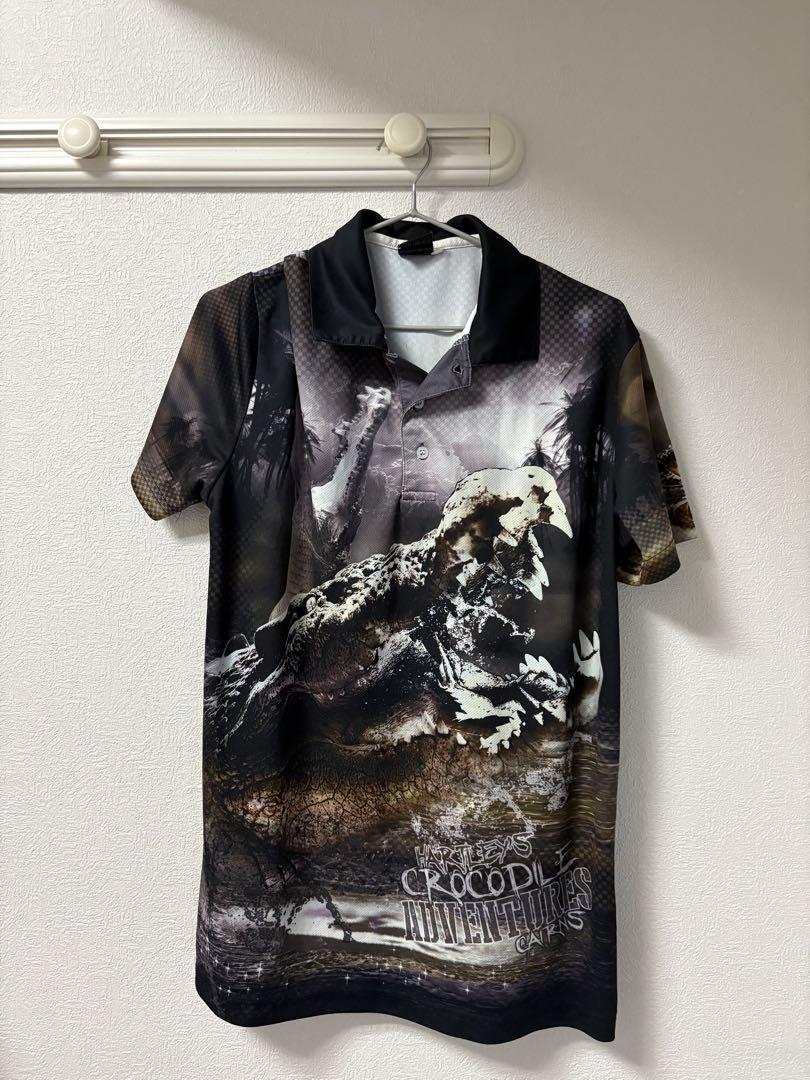 クロコダイルデザインポロシャツ