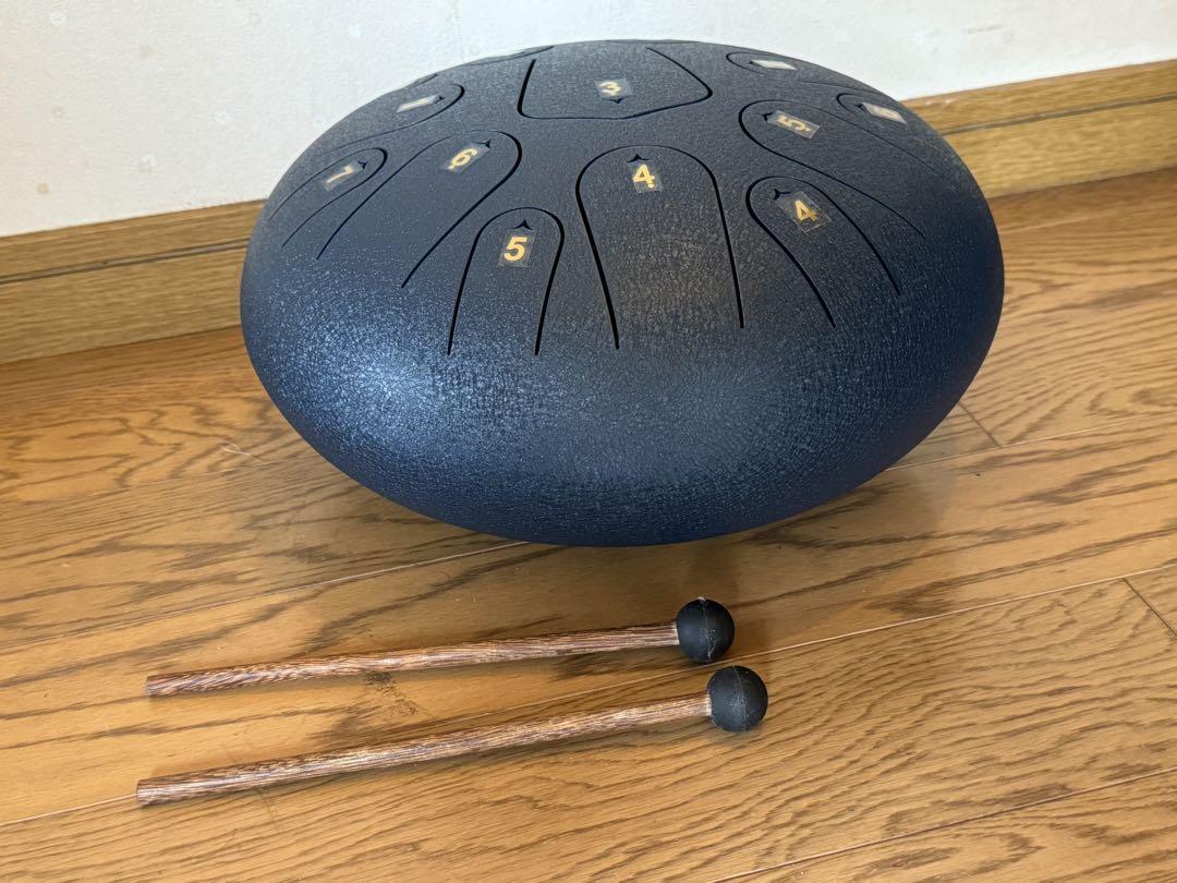 新着入荷の通販 タングドラムC調ほぼ新品12インチ15音ハンドパン空霊鼓 パーカッション・打楽器
