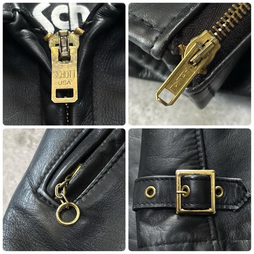 ショット 643 ライナー 襟付 シングルライダース レザージャケット 36 黒 ショット 643 ライナー 襟付 シングルライダース レザージャケット 36 黒