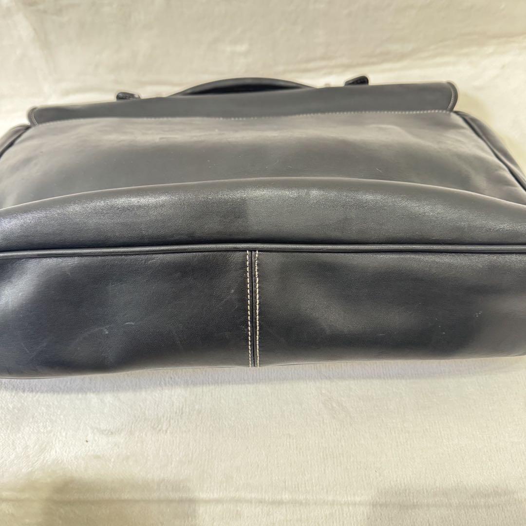 COACH コーチ ビジネスバッグ ブラック レザー