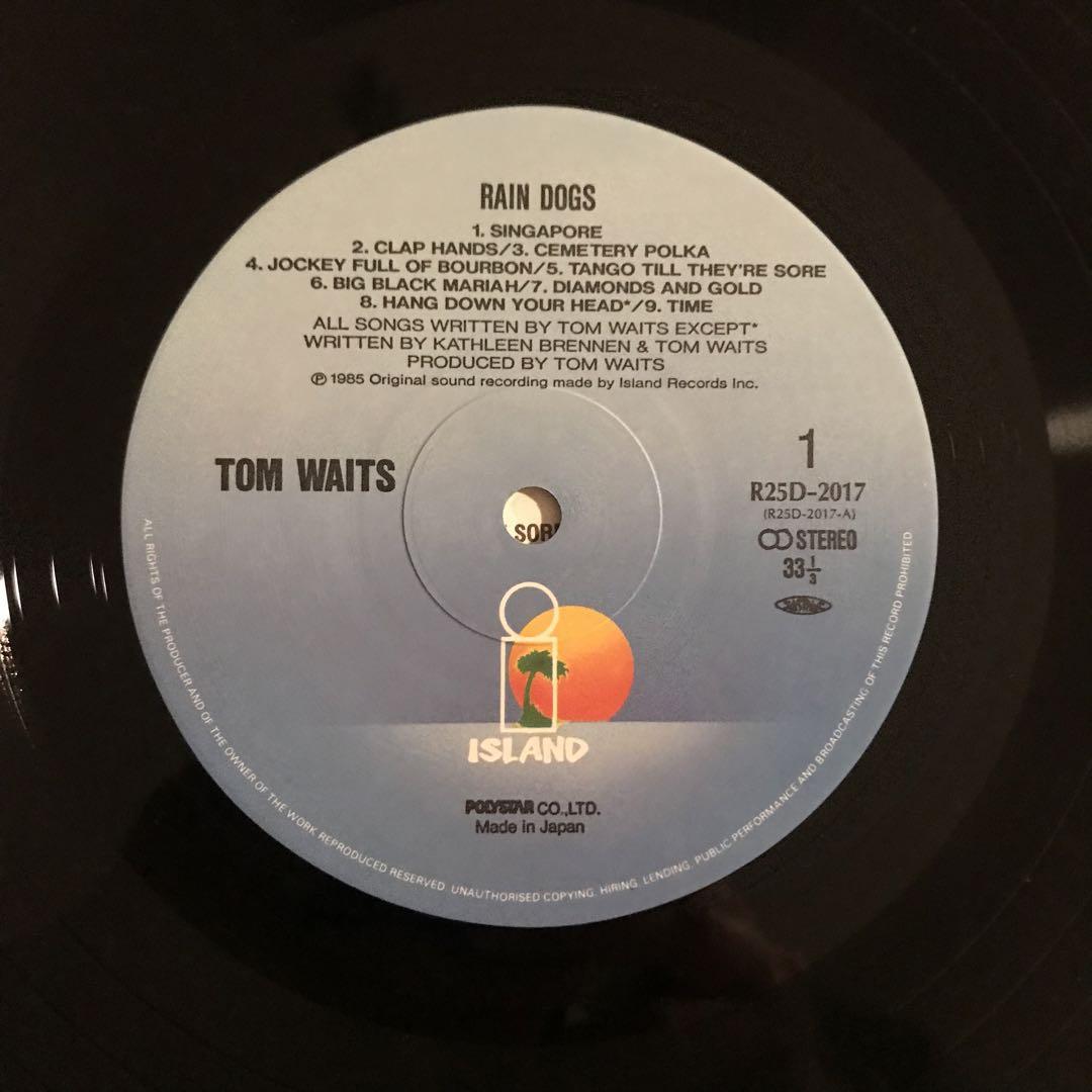 Tom Waits - Rain Dogs アナログレコード LP レコード