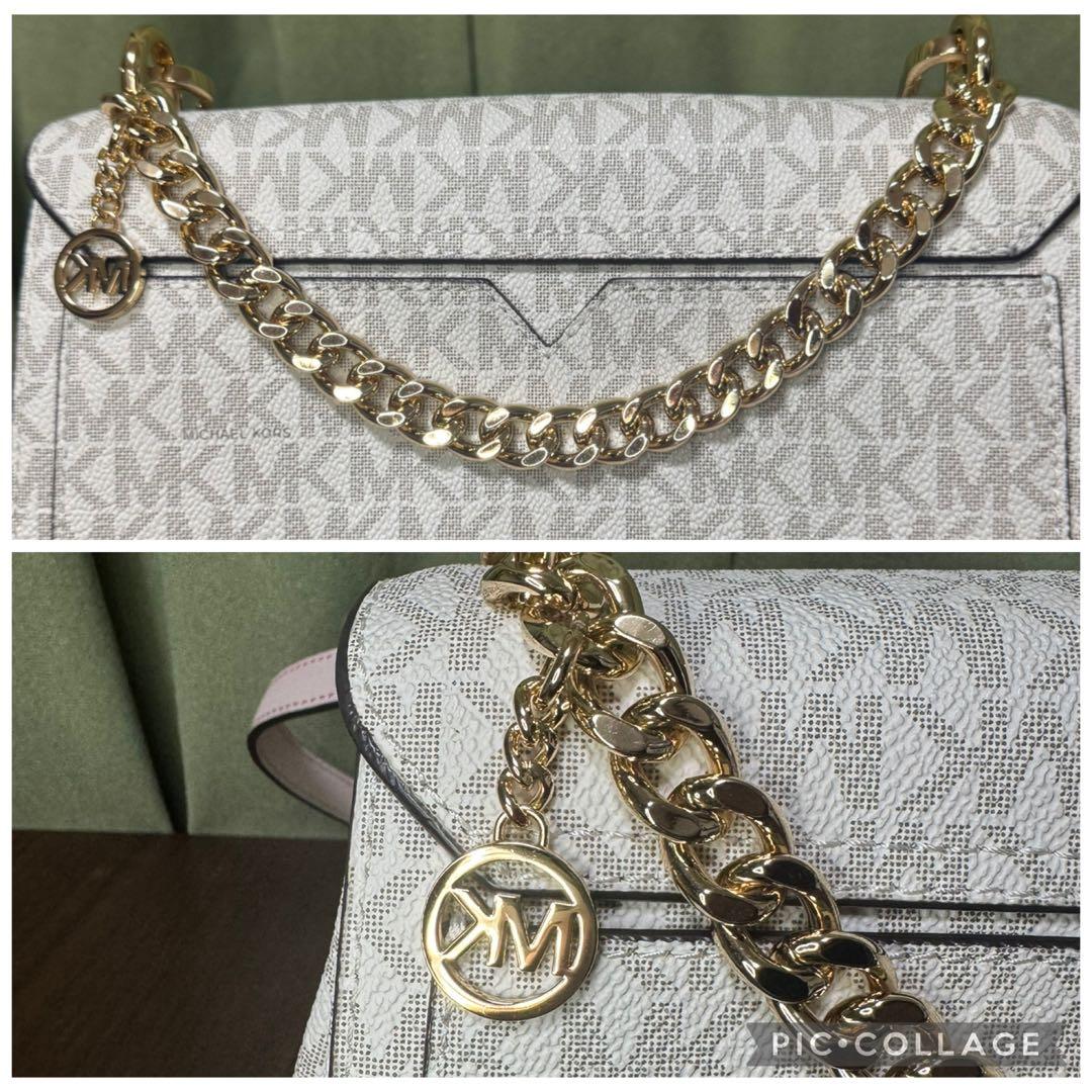 Michael Kors マイケルコース ショルダーバッグ ホワイト/ピンク Michael Kors マイケルコース ショルダーバッグ ホワイト/ピンク