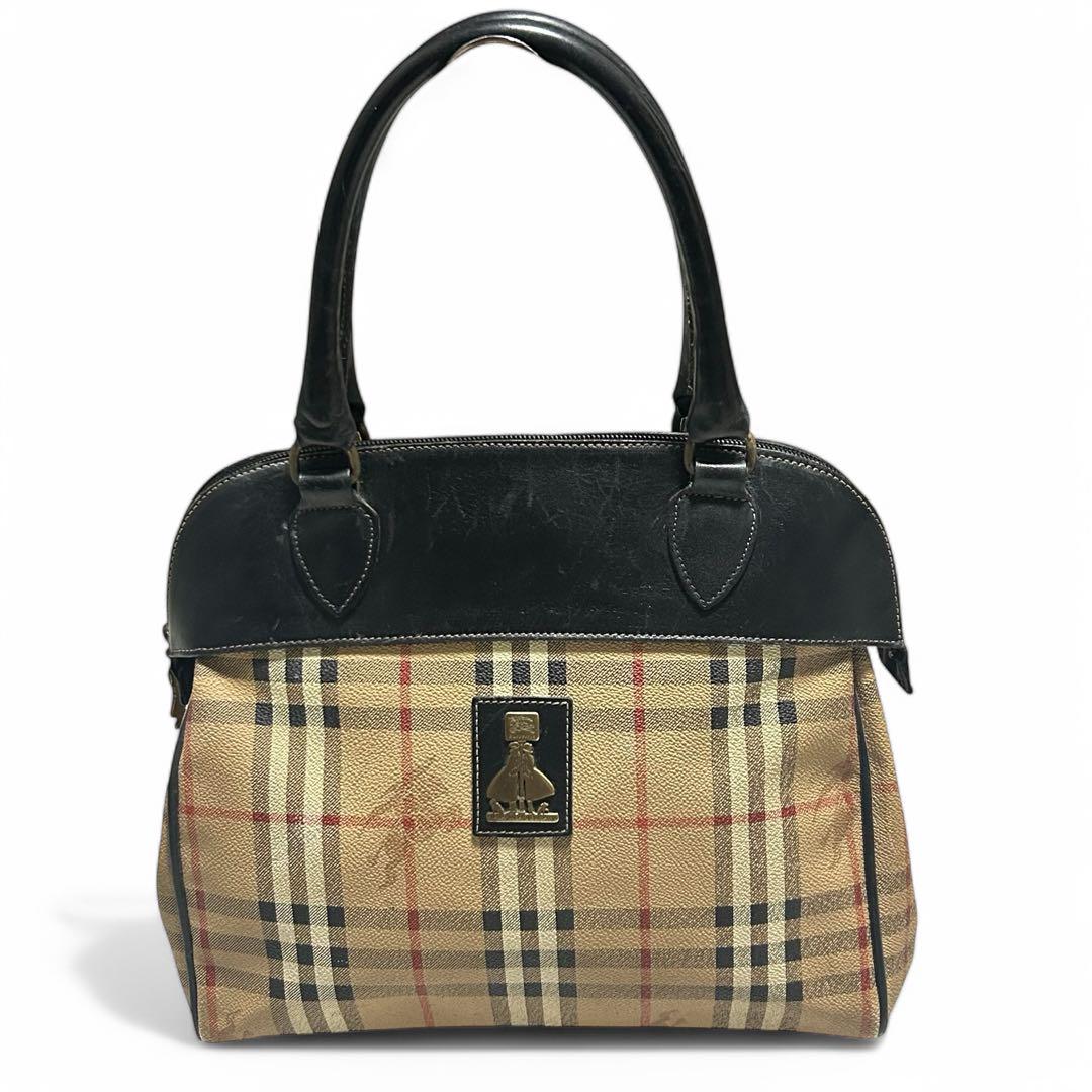 BURBERRY バーバリー ノバチェック シャドーホース ハンドバッグ