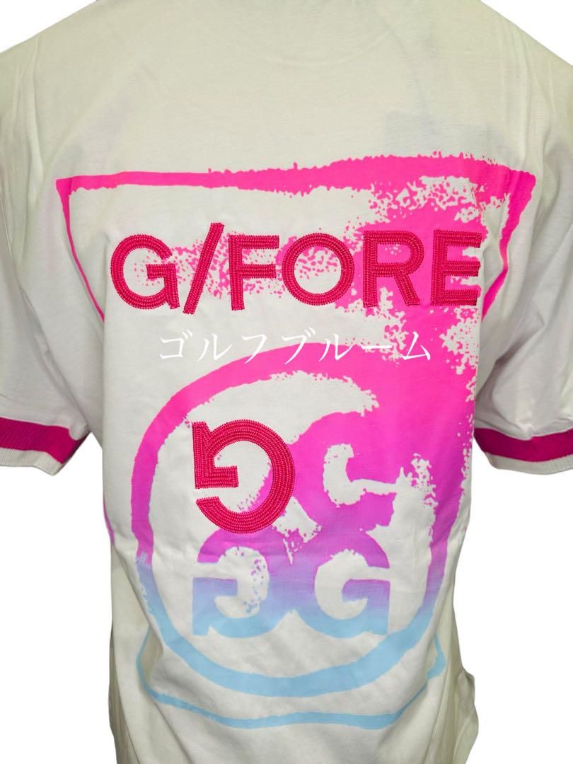 開店記念セール！ 新入荷G/FORE韓国 ジーフォアレディース半袖シャツsizeLピンク レディースウェア