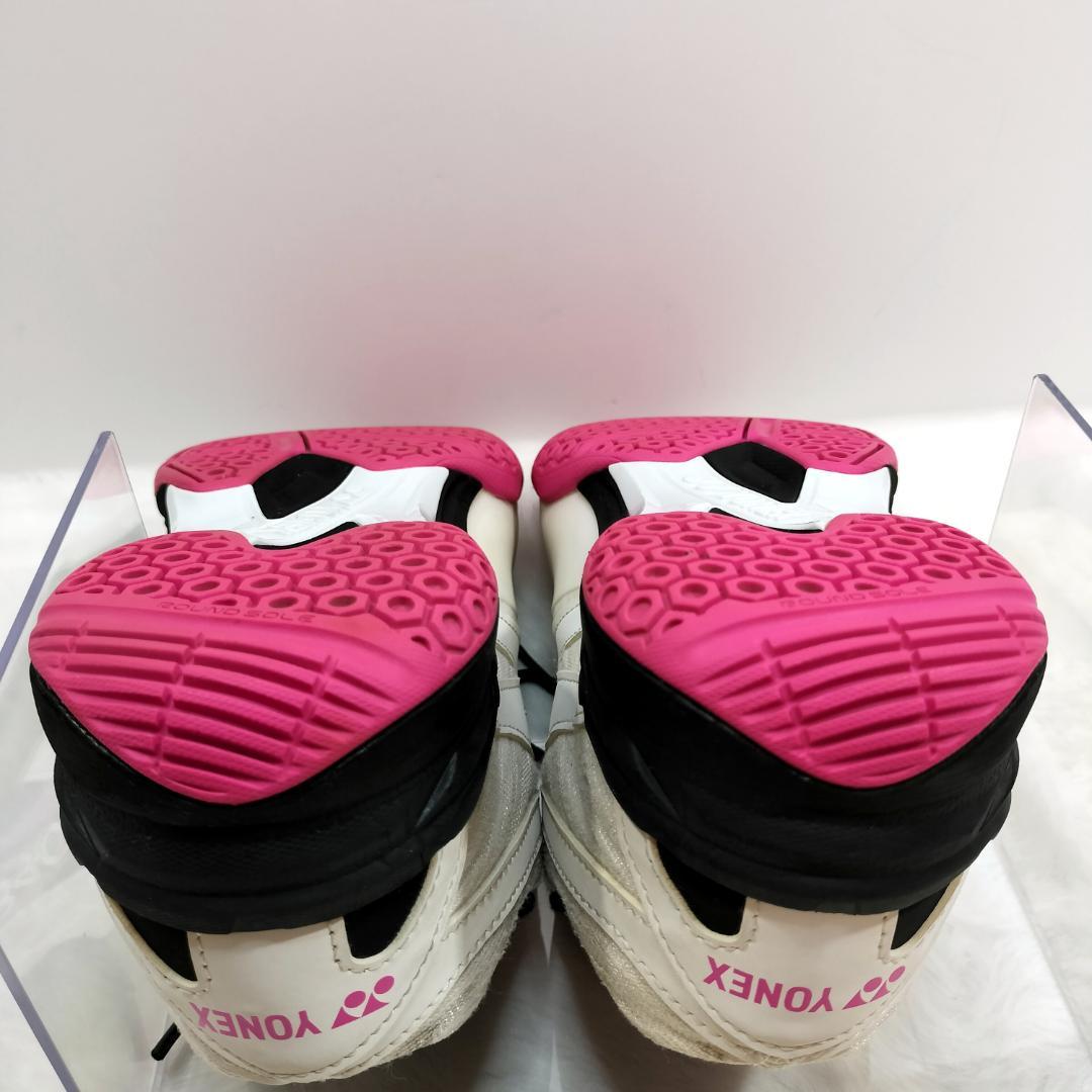 美品✨️YONEX SHB840MID【25cm・バドミントン・白×ピンク】