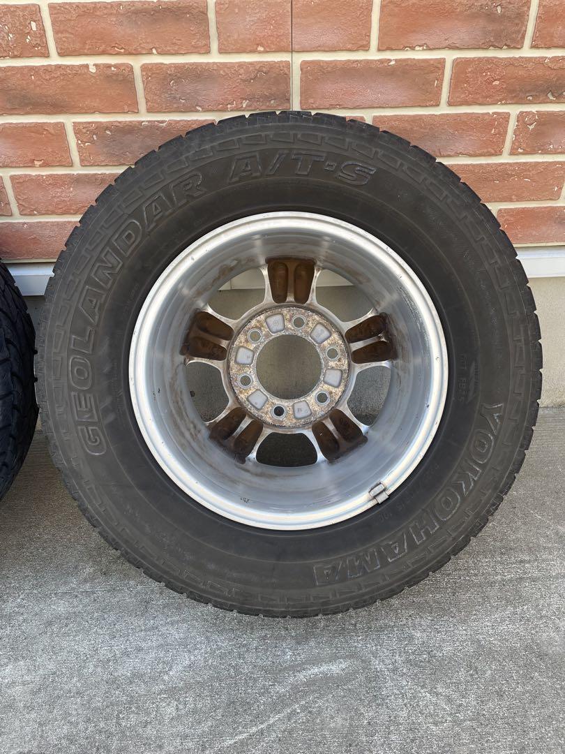 YOKOHAMA GEOLANDAR A/T-S＋日産純正ホイール　中古品