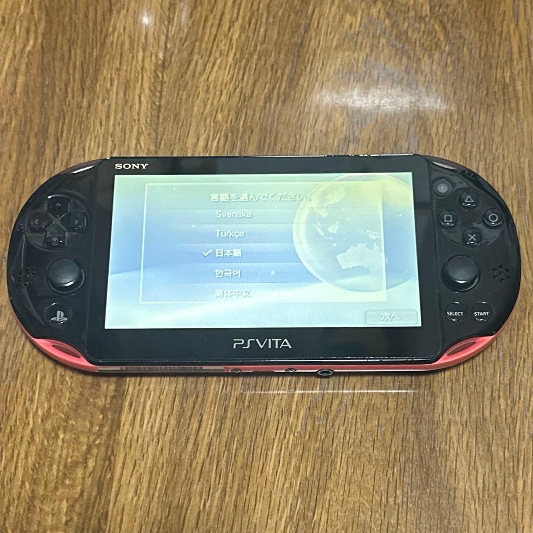 【美品】 PS VITA 2000 ピンクブラック 本体