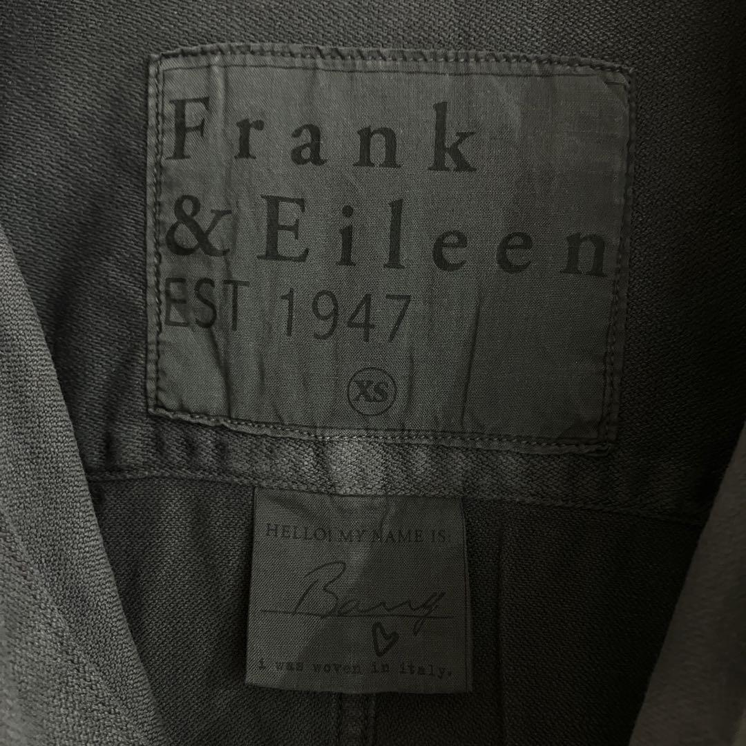 美品 Frank&Eileen BARRY ダメージ加工 シャツ ブラック 黒