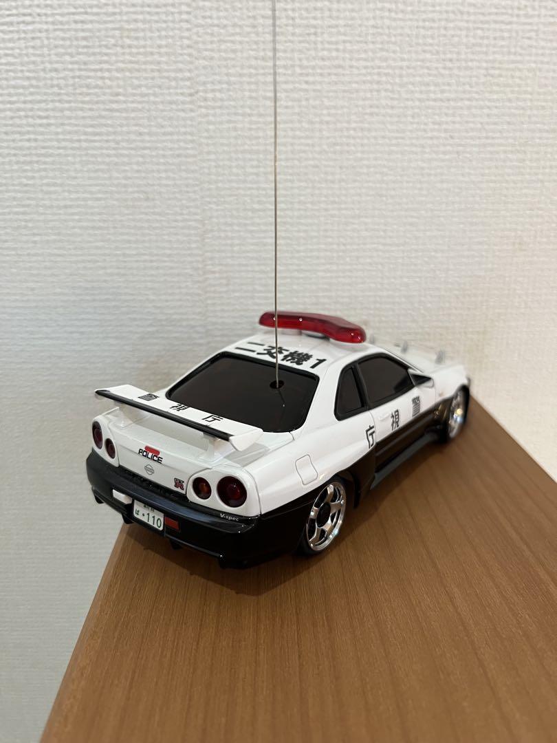 京商 ミニッツ 日産R34 スカイライン GT-R パトカー Mini-Z