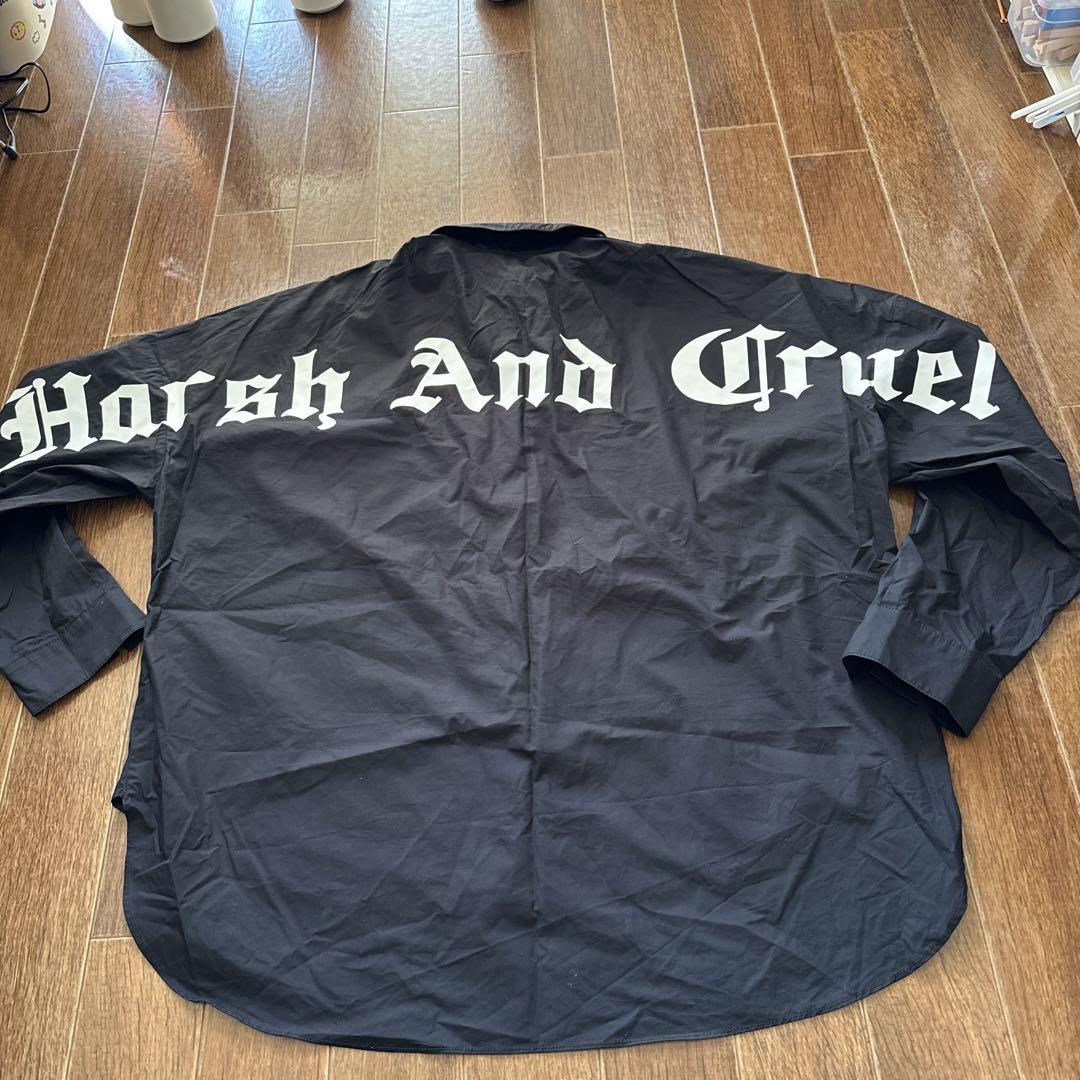 送料関税込み[HARSH and CRUEL] 長袖シャツ★男女兼用★新作★ Harsh And Cruel 長袖シャツ XL 黒 HO! デザイン - メルカリ