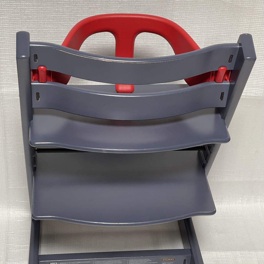STOKKE トリップトラップ　ダークブルー　ベビーセットのガード付　ストッケ