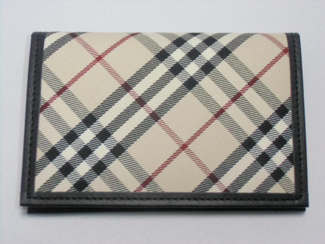 ★Burberry★チェック柄レザー ジップカードケースウォレット BURBERRY チェック柄 カードケース - メルカリ