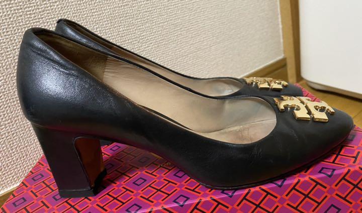 マルニ トリーバーチ ゴールド 黒 73FOP-m83539035046 パンプス レザー ∤パンプス