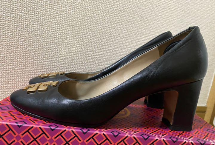 マルニ トリーバーチ ゴールド 黒 73FOP-m83539035046 パンプス レザー ∤パンプス