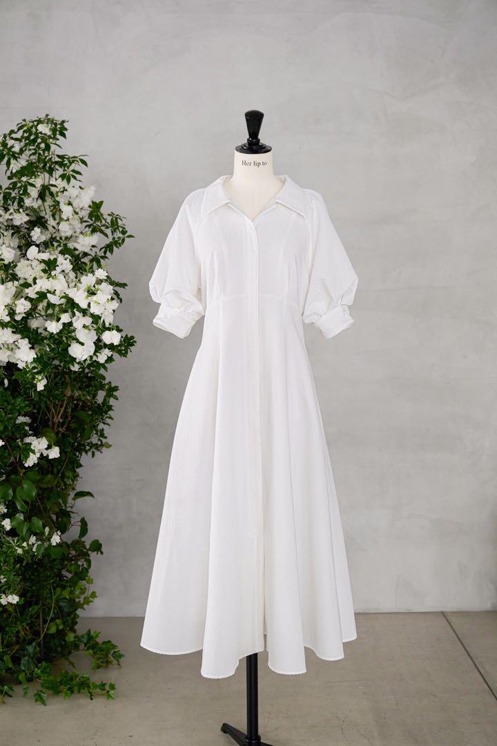 Vienna Volume Sleeve Shirt Dress